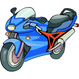 Download free blue motorcycle icon